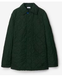 Burberry - Short Quilted Nylon Car Coat - Lyst