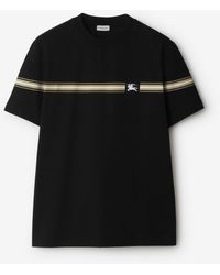 Burberry - T-shirt en coton à rayures - Lyst