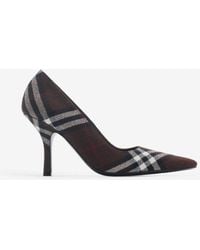 Burberry - Check Dame Pumps​ - Lyst