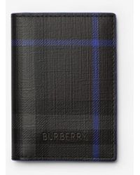 Burberry - City Check Folding Card Case - Lyst