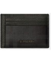 Burberry - City Check Clip Card Case - Lyst