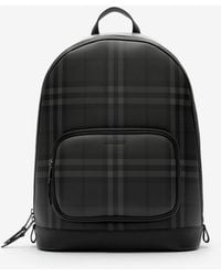 Burberry - City Check Zip Backpack - Lyst