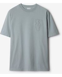 Burberry - B Shield Cotton T-shirt - Lyst