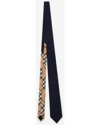 Burberry - Check Wool Cashmere Tie - Lyst