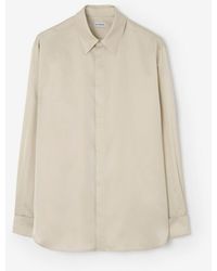 Burberry - Relaxed Fit Silk Shirt - Lyst