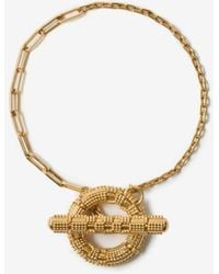 Burberry - Check Granulation T-Bar Bracelet​ - Lyst