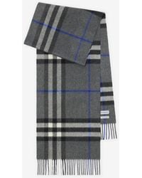 Burberry - Check Cashmere Scarf - Lyst