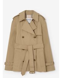 Burberry - Short Lightweight Cotton Belgravia Trench Coat​ - Lyst