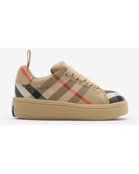 Burberry - Childrens Check Sneakers - Lyst
