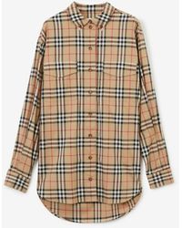Burberry - Luka Checked Stretch-cotton Shirt - Lyst