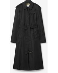 Burberry - Long Nylon Hooded Car Coat - Lyst
