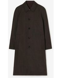 Burberry - Long Reversible Gabardine Parkbury Car Coat - Lyst
