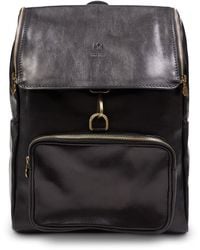 Burrows and Hare Burrows And Hare Leather Backpack - Black
