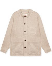 Burrows and Hare Linen Jacket - Natural