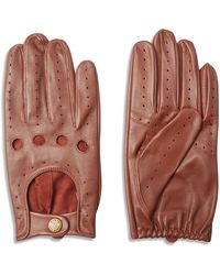 Dents Woburn Leather Driving Gloves Contrast Black/Hunter Heritage Collection 