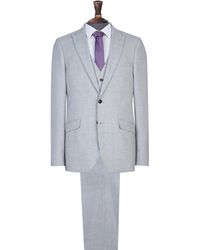 Burton Grey Slim Fit Suit Jacket - Gray