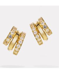 BY PARIAH - Diamond And Earring Stack Stackable Ring Trio - Lyst