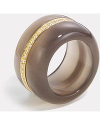 BY PARIAH - Diamond Pebble Cocktail Ring - Lyst