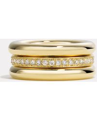 BY PARIAH - Triple & Diamond Pinky Ring Stack - Lyst