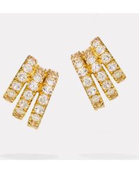 BY PARIAH - Classic Pavé Earring Stack - Lyst
