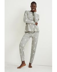 C&A Pyjama-à pois - Blanc