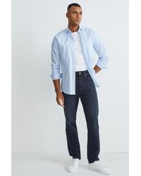 C&A Straight Jeans-lycra®-met Gerecycled Katoen - Blauw