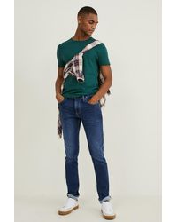 C&A Slim Jeans-flex Jog Denim - Blauw