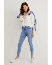 C&A Skinny Jeans-one Size Fits More-waterbesparend Geproduceerd - Blauw