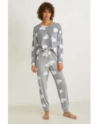 C&A Pijama estampado - Gris
