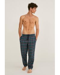 Hombre Ropa de Ropa para dormir de Pijama-de cuadros C&A de hombre de color Azul 