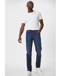 C&A Slim jeans-flex-algodón orgánico-LYCRA® - Azul