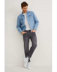 Heren Kleding voor voor Jeans voor Jeans met rechte pijp C&A Tapered Jeans-cargojeans-flex Jog Denim-lycra® in het Blauw voor heren 