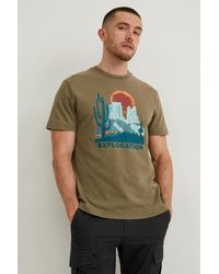 C&A T-shirt - Bruin