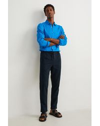 C&A - Chino-tapered Fit-linnenmix - Lyst