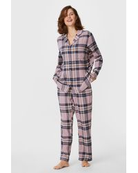 C&A - Flanellen Pyjama-geruit - Lyst