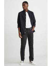 C&A Straight Jeans-lycra®-met Gerecycled Katoen - Zwart
