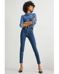 C&A Jegging Jeans-mid Waist in het Blauw | Lyst NL