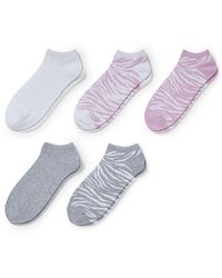 Pack de 5-calcetines tobilleros de C&A de color Blanco | Lyst