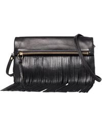 chloe hangbags - Jessica mcclintock Chloe Fold-over Crystal Clutch in Black | Lyst