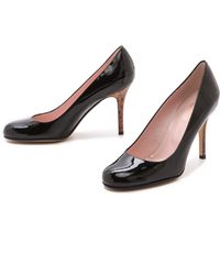 Kate Spade Karolina Wooden Heel Pumps Black