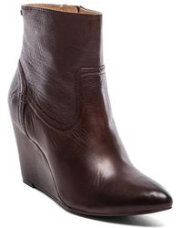 frye wedge ankle boots