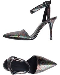 Gucci Peep Toe Sandal in Green | Lyst