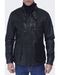 barbour john leather jacket