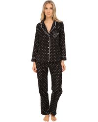 Betsey Johnson Flannel Pajama - Black