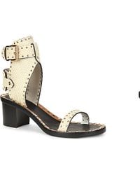 Isabel Marant Carol Studded Leather Sandals in Black | Lyst