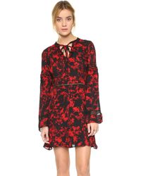Parker Skyler Combo Dress in Black | Lyst Parker Skyler Combo Dress in Black | Lyst
