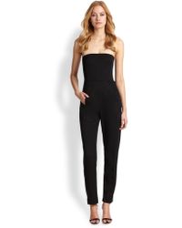 Black Halo Iris Strapless Jumpsuit - Black