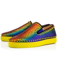 Christian louboutin Sakouette Face Polkadot Fabric Loafer in ... Christian louboutin Sakouette Face Polkadot Fabric Loafer in ...