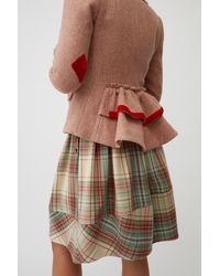 Cabbages & Roses Paper Bag Skirt In Cream Royal Stewart Tartan - Multicolour