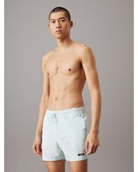 Calvin Klein - Short De Bain Mi-Long Avec Cordon De Serrage - Lyst